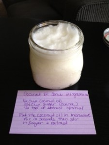 How to make coconut facial scrub