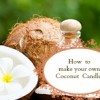 Make your own coconut candles.