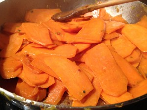 Sweet Potatoes in Coconut Oil