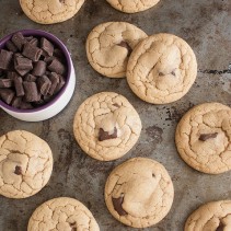 Dark Chocolate Chip Coconut Oil Cookies