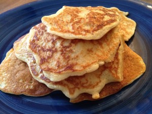 Coconut Oil Oatmeal Pancakes