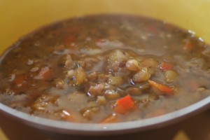 Slow Cooker Sausage Lentil Soup